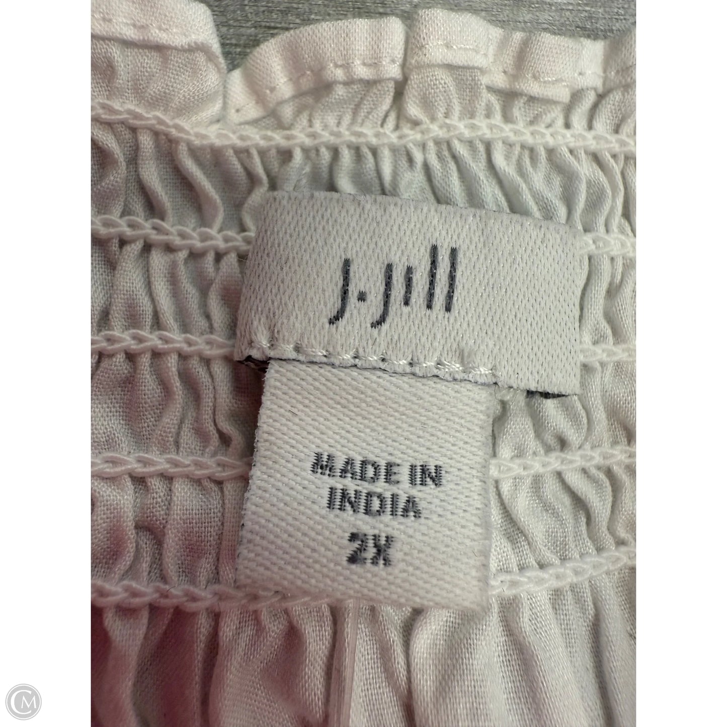 Top Long Sleeve By J. Jill In White, Size: 2x