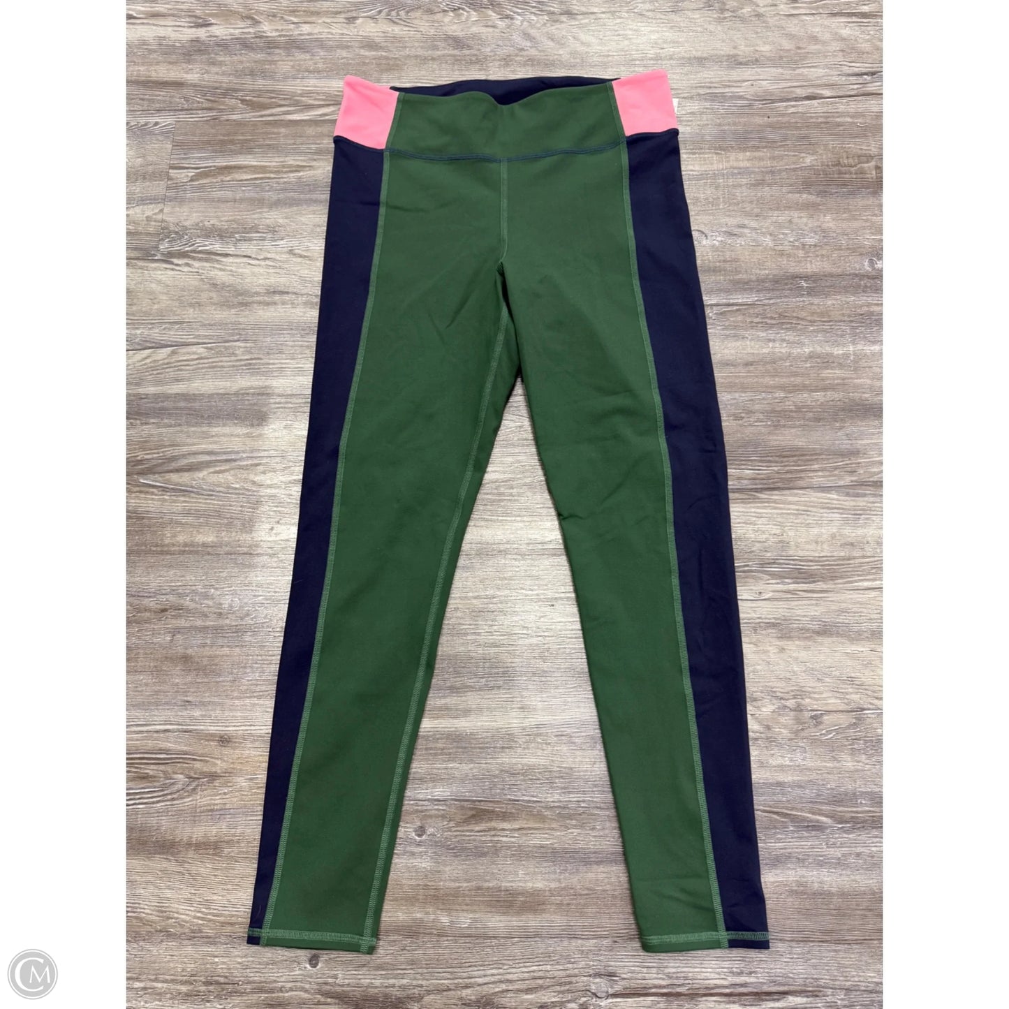 Athletic Leggings By Boden In Blue & Green, Size: L