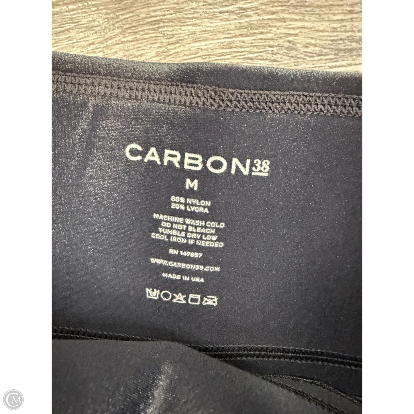 Athletic Leggings By Carbon In Black, Size: M