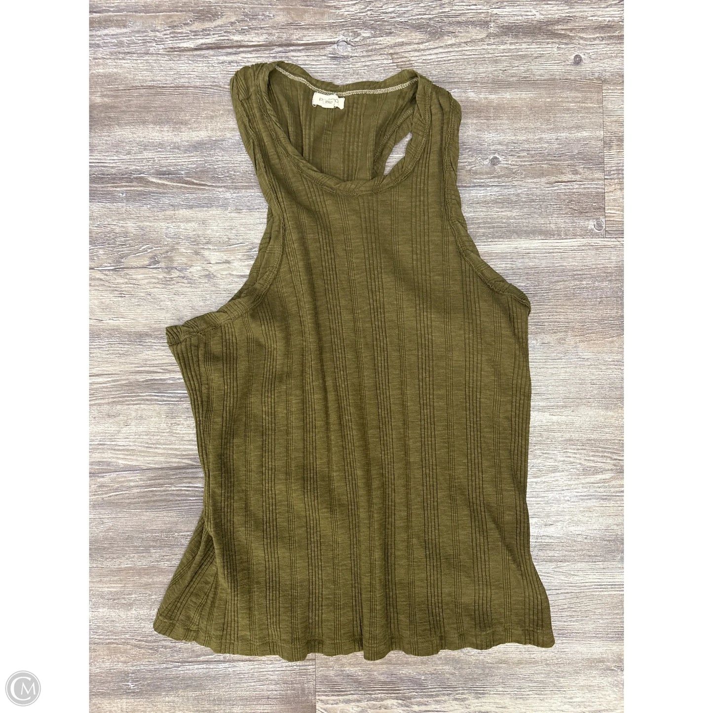 Top Sleeveless Basic By Pilcro In Green, Size: Xl