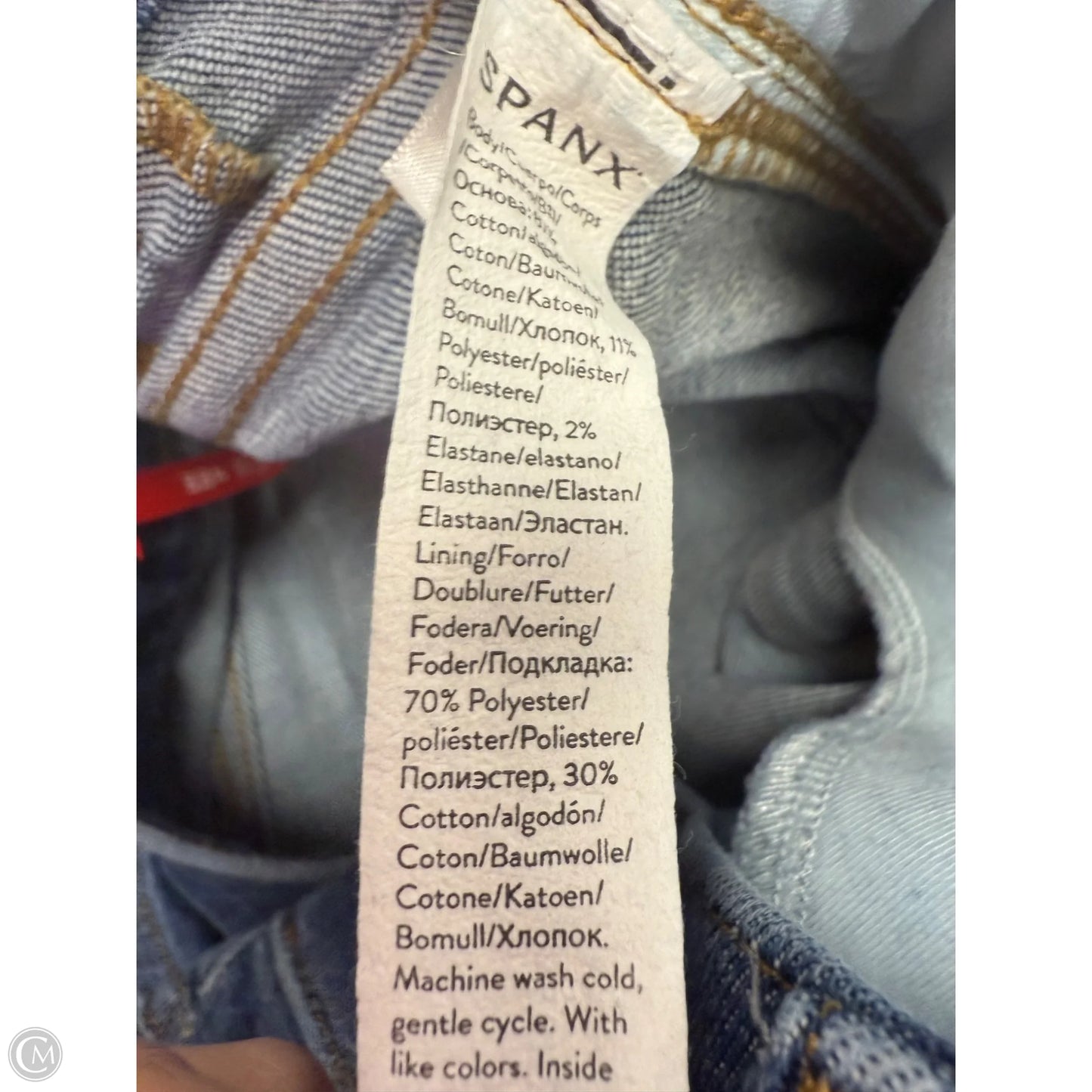 Jeans Flared By Spanx In Blue Denim, Size: 2x