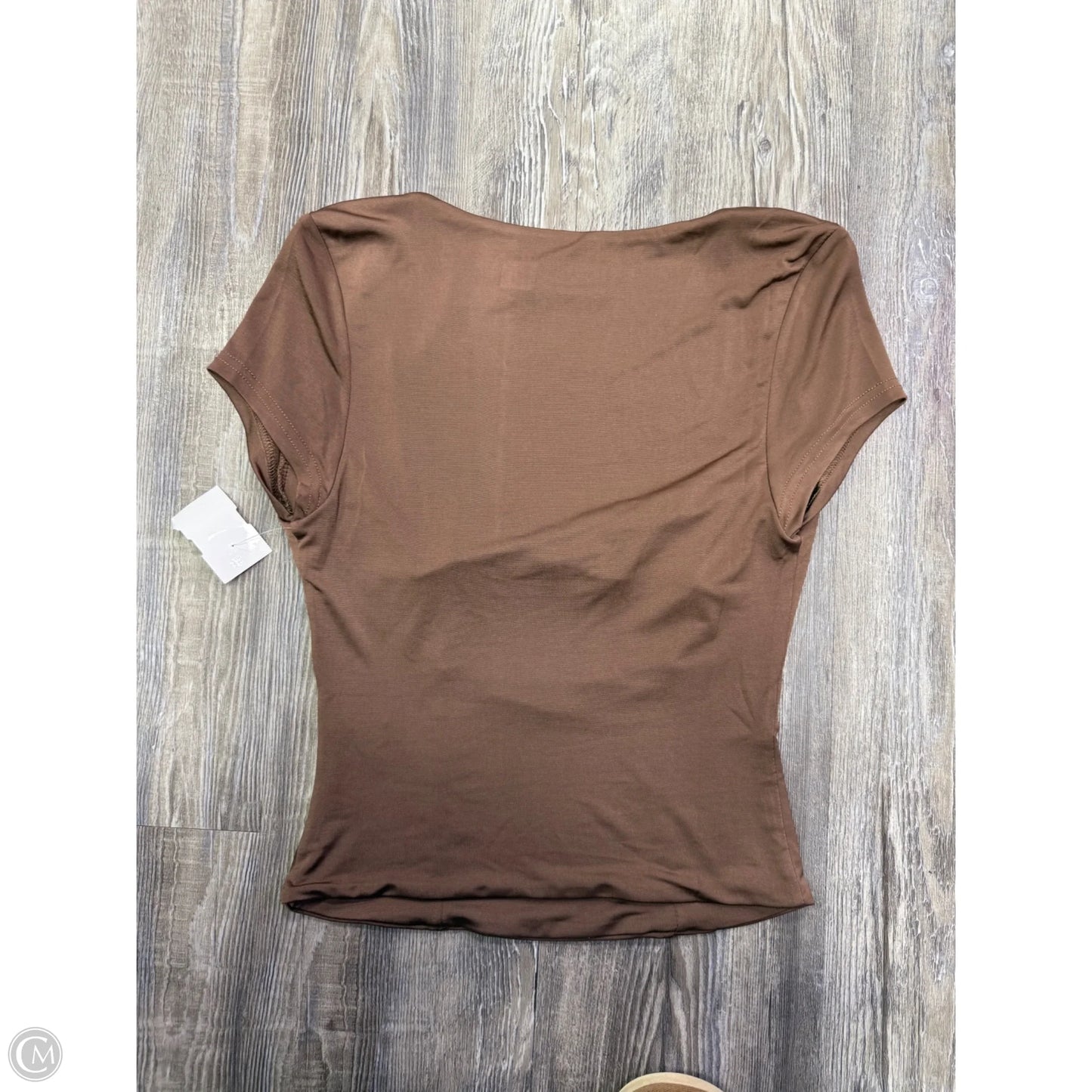 Top Short Sleeve By Tiger Mist In Bronze, Size: S