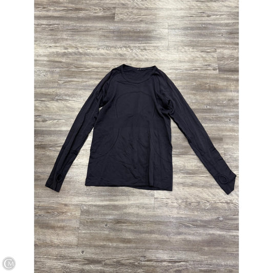 Athletic Top Long Sleeve Crewneck By Lululemon In Navy, Size: 10
