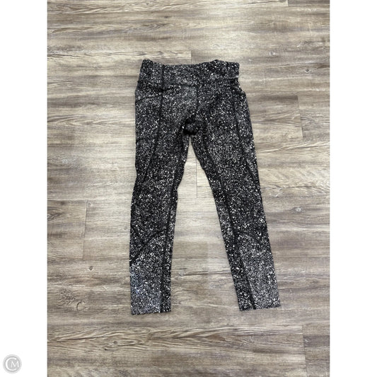 Athletic Leggings By Lululemon In Black & Cream, Size: 8