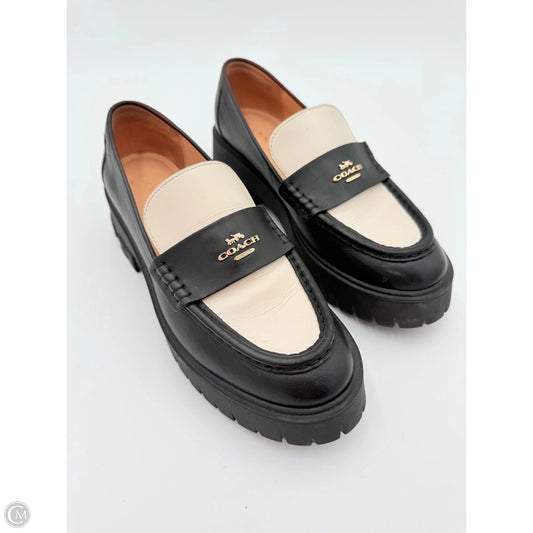 Shoes Designer By Coach In Black & Cream, Size: 8.5