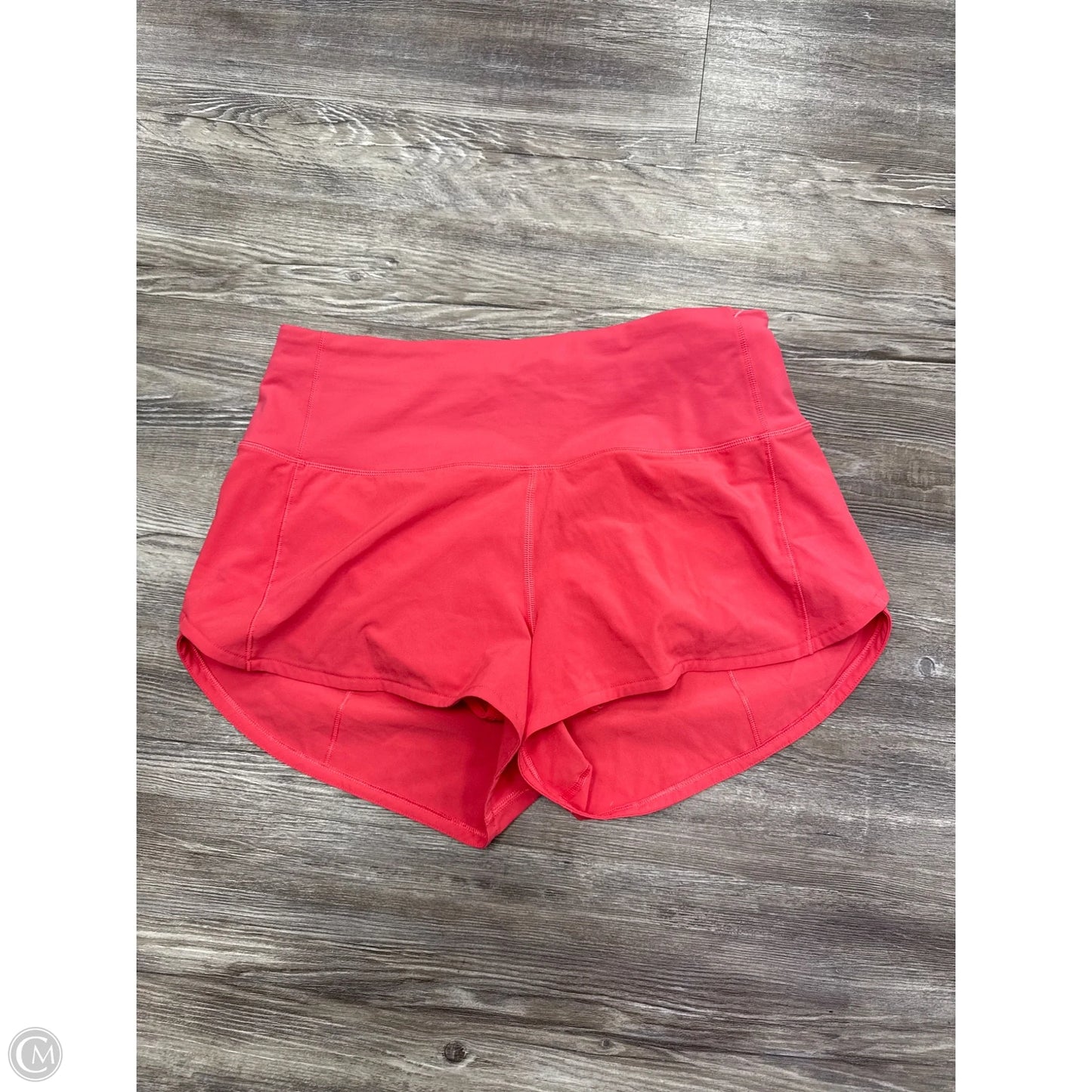 Athletic Shorts By Lululemon In Coral, Size: 6