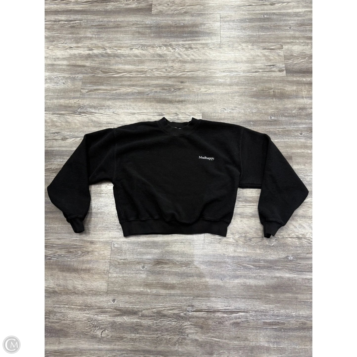 Sweatshirt Crewneck By Madhappy In Black, Size: S