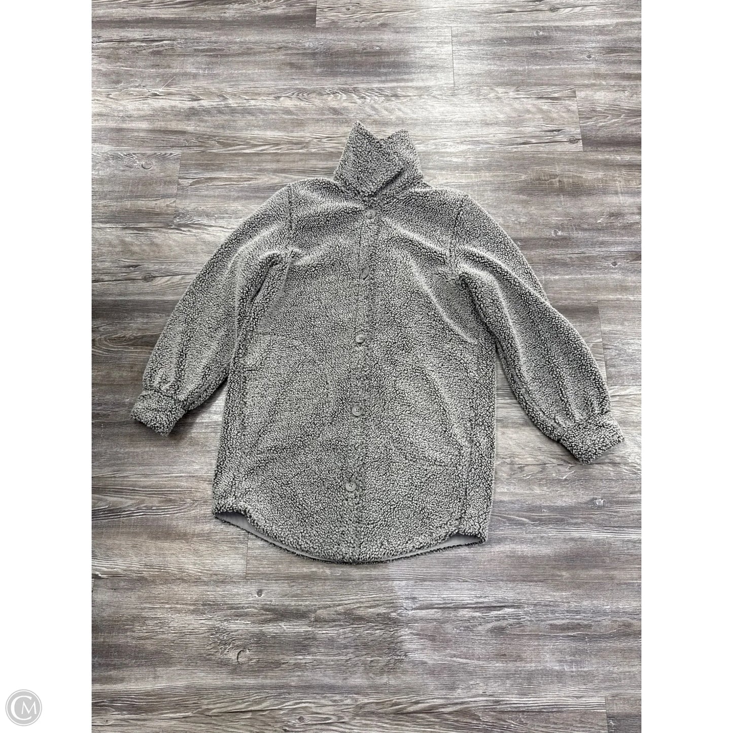 Jacket Fleece By Spanx In Grey, Size: S