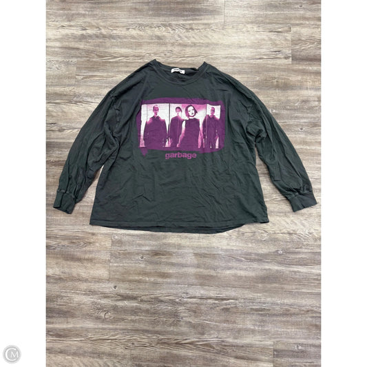 Top Long Sleeve By Daydreamer In Grey & Purple, Size: Osfm