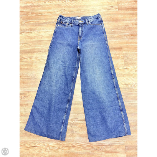 Jeans Wide Leg By Good American In Blue Denim, Size: 6
