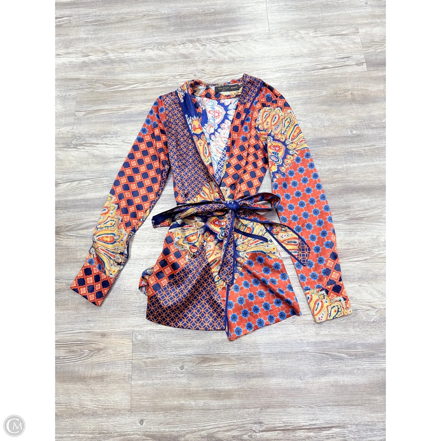 Top Long Sleeve By House Of Harlow In Blue & Red, Size: Xs