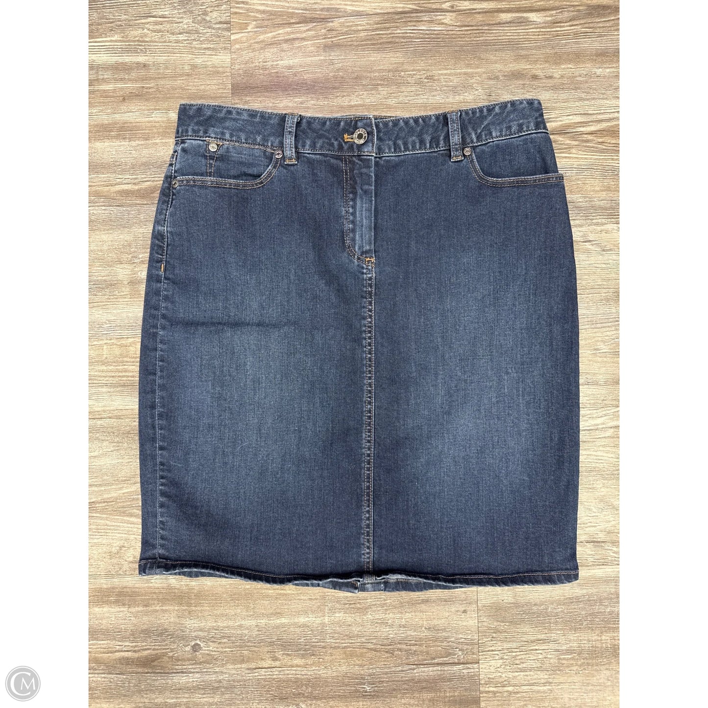 Skirt Mini & Short By Talbots In Blue Denim, Size: 10