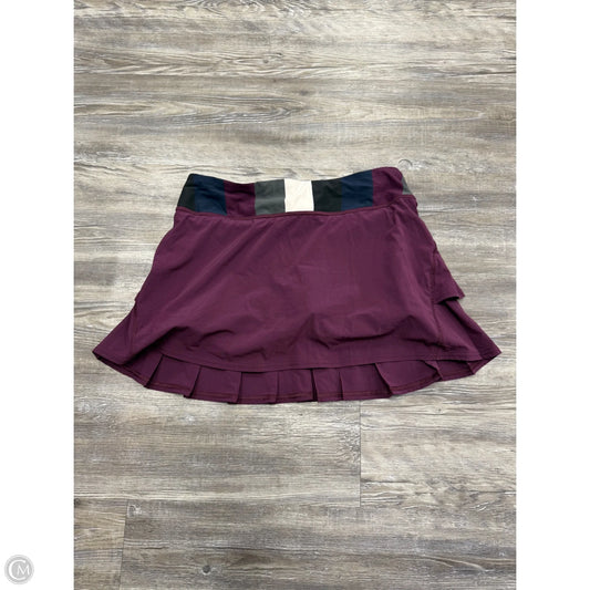 Athletic Skort By Lululemon In Purple, Size: S