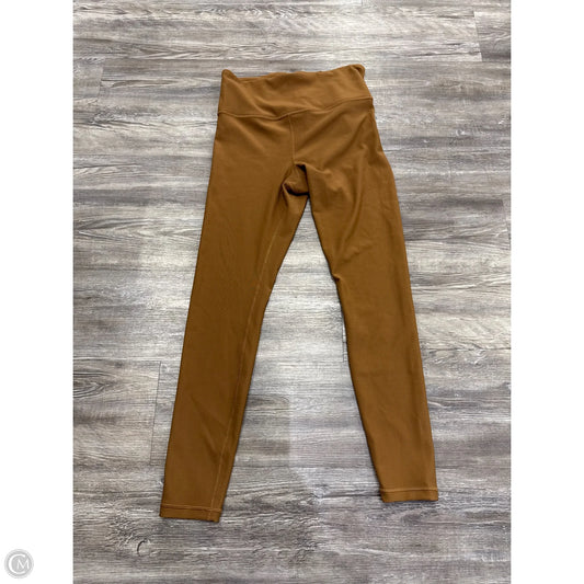 Athletic Leggings By Athleta In Bronze, Size: M