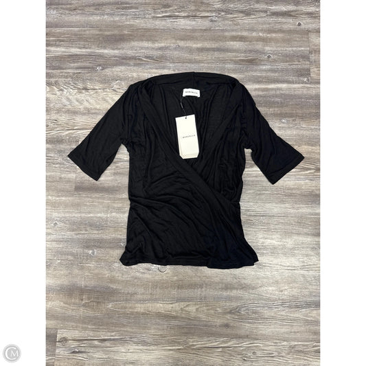 Top Short Sleeve By Cmb In Black, Size: L