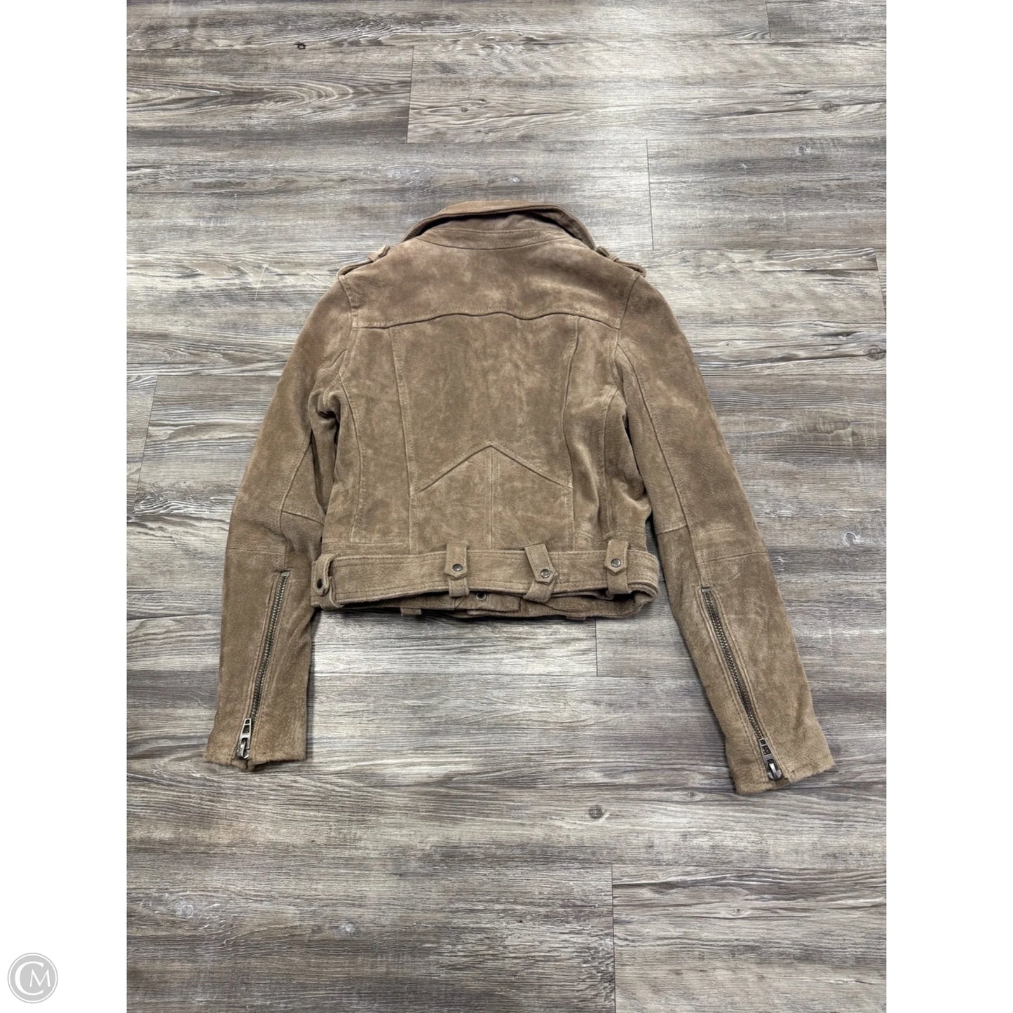 Jacket Moto Leather By Blanknyc In Taupe, Size: Xs