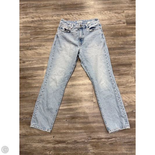Jeans Straight By Good American In Blue Denim, Size: 12