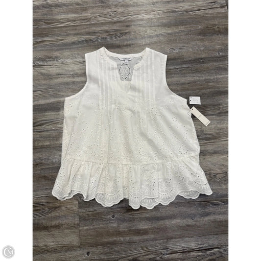 Top Sleeveless By Liverpool In White, Size: Xs