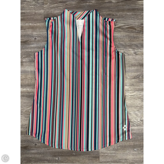 Athletic Tank Top By Jofit In Striped Pattern, Size: M