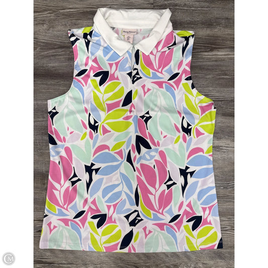 Athletic Tank Top By Tommy Bahama In Blue & Pink, Size: L