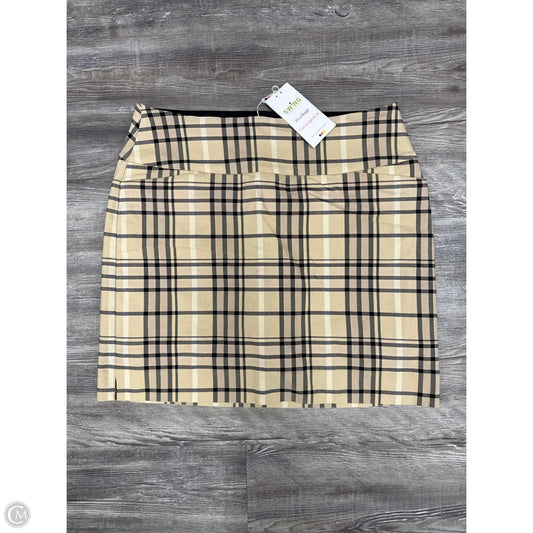 Athletic Skort By Cmc In Plaid Pattern, Size: L