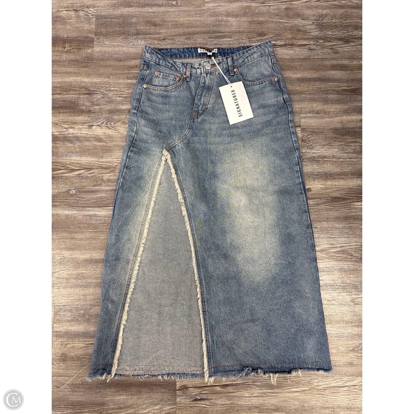 Skirt Maxi By Clothes Mentor In Blue Denim, Size: M