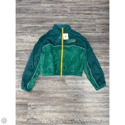 Athletic Jacket By Fabletics In Green & Yellow, Size: S