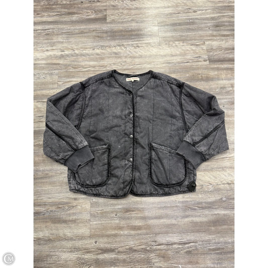 Jacket Puffer & Quilted By Free People In Black & Grey, Size: Xl