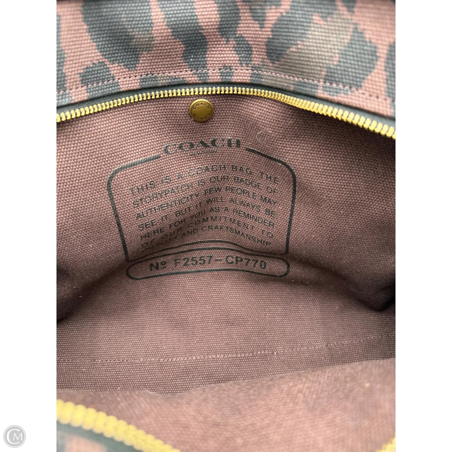 Handbag Designer By Coach, Size: Medium