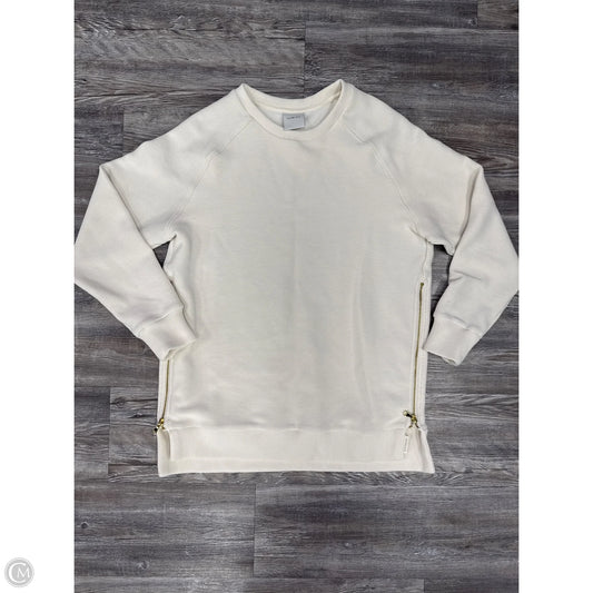 Athletic Sweatshirt Crewneck By Varley In Cream, Size: M