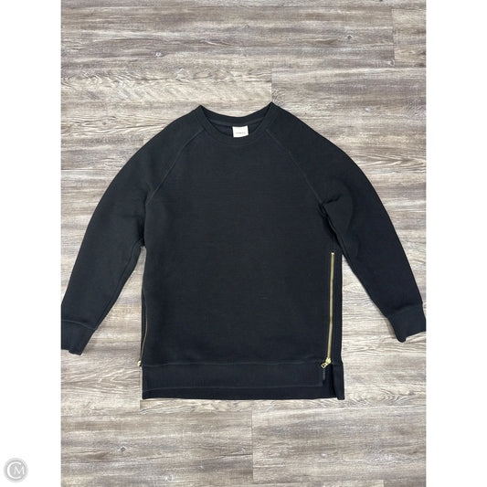 Athletic Sweatshirt Crewneck By Varley In Black & Gold, Size: M