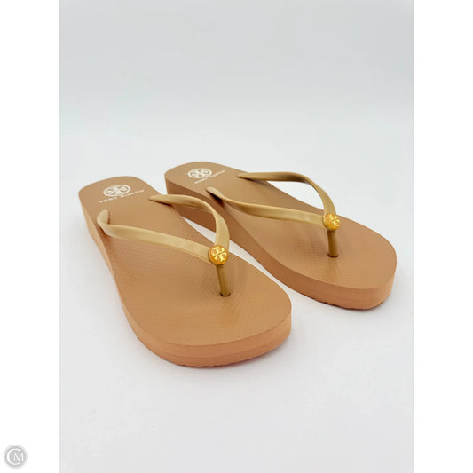 Sandals Designer By Tory Burch In Tan, Size: 10