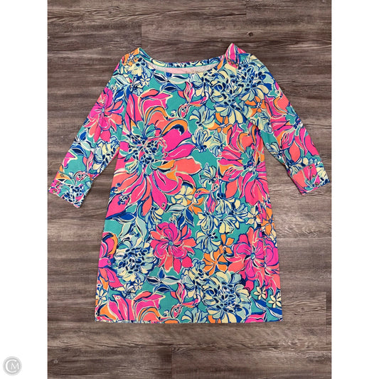 Dress Designer By Lilly Pulitzer In Pink & Yellow, Size: Xl