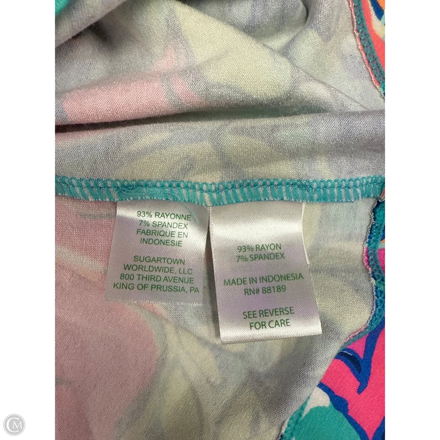 Dress Designer By Lilly Pulitzer In Pink & Yellow, Size: Xl