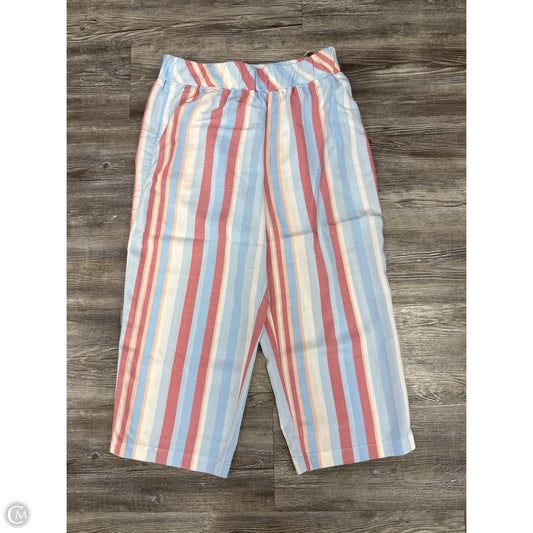Capris By Clothes Mentor In Blue & Red, Size: 10p