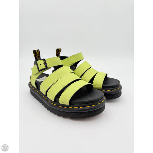 Sandals Heels Platform By Dr Martens In Green, Size: 8