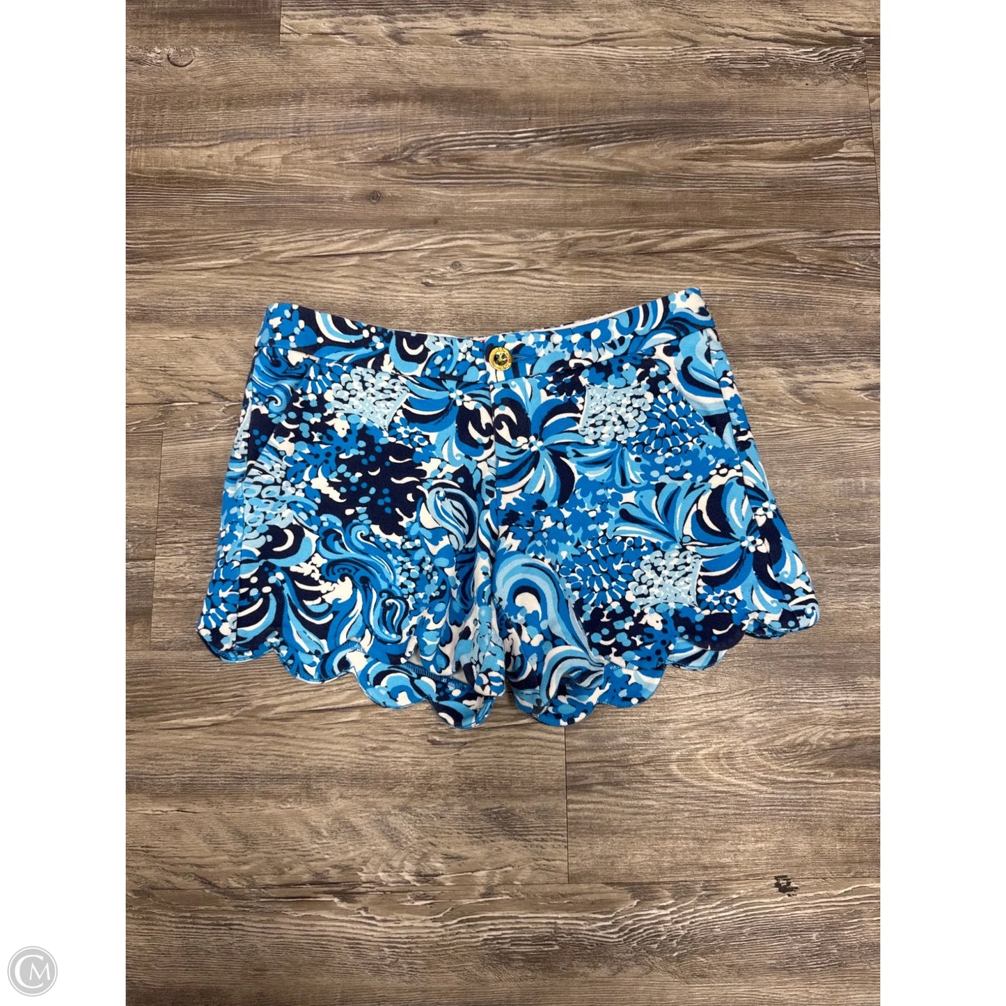 Shorts Designer By Lilly Pulitzer In Blue & White, Size: 2