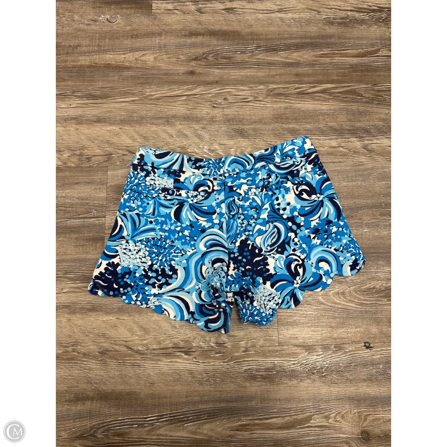 Shorts Designer By Lilly Pulitzer In Blue & White, Size: 2