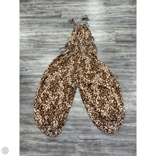 Jumpsuit By Anthropologie In Brown & Tan, Size: Xs