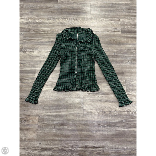Top Long Sleeve By Free People In Green, Size: S