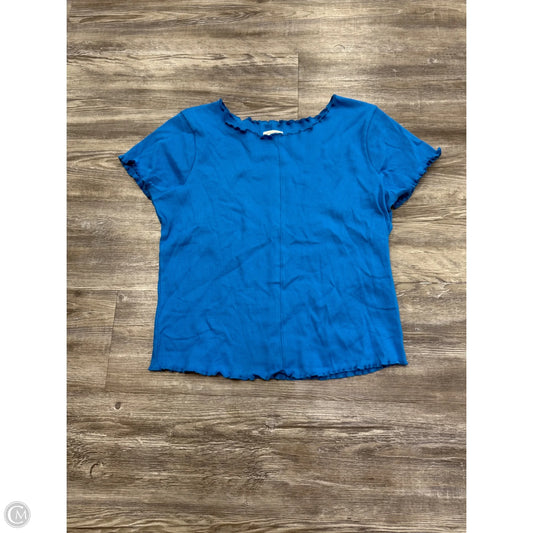 Top Short Sleeve By Pilcro In Blue, Size: Xl
