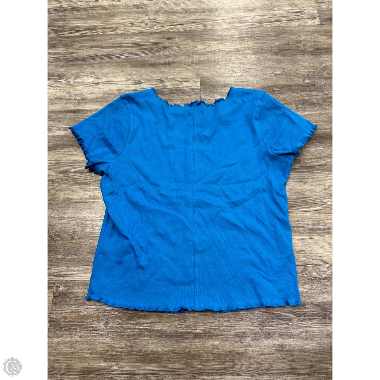 Top Short Sleeve By Pilcro In Blue, Size: Xl