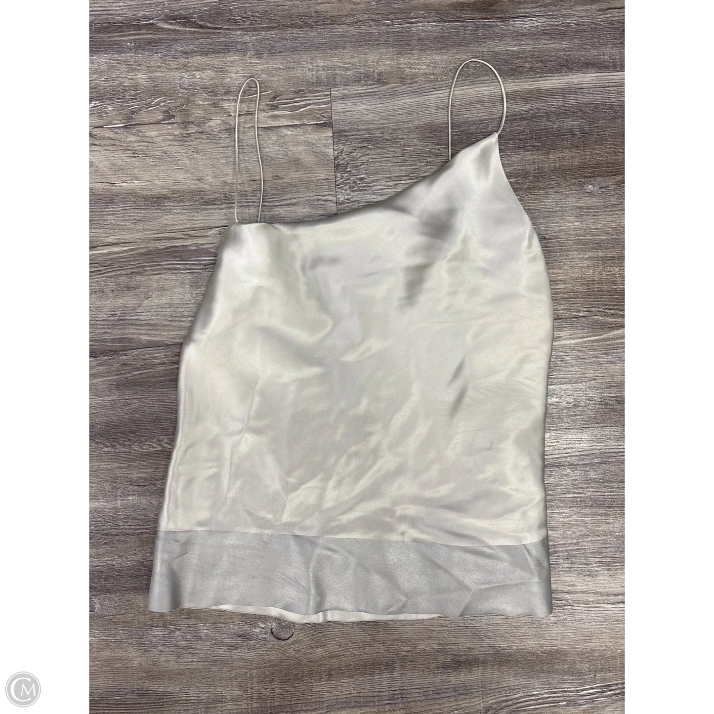 Top Sleeveless By Dkny In Grey & Silver, Size: M