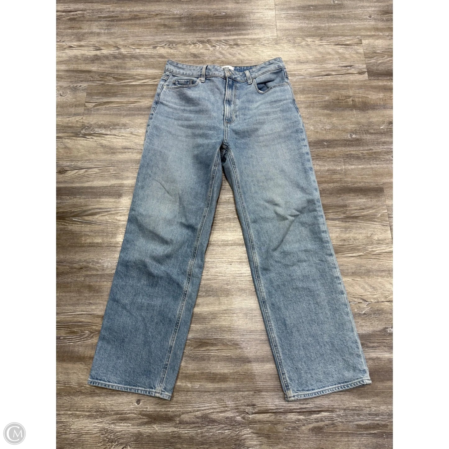 Jeans Straight By Paige In Blue Denim, Size: 6