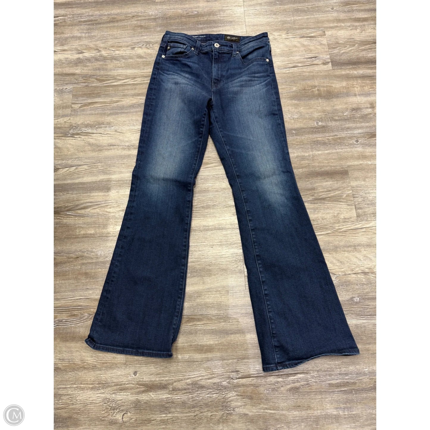 Jeans Boot Cut By Ag Jeans In Blue Denim, Size: 8