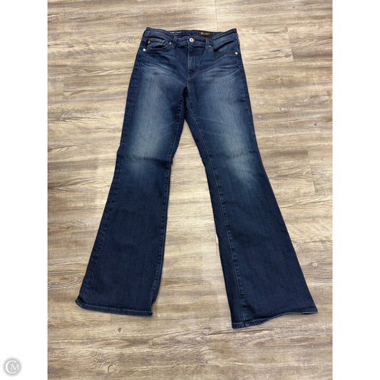 Jeans Boot Cut By Ag Jeans In Blue Denim, Size: 8