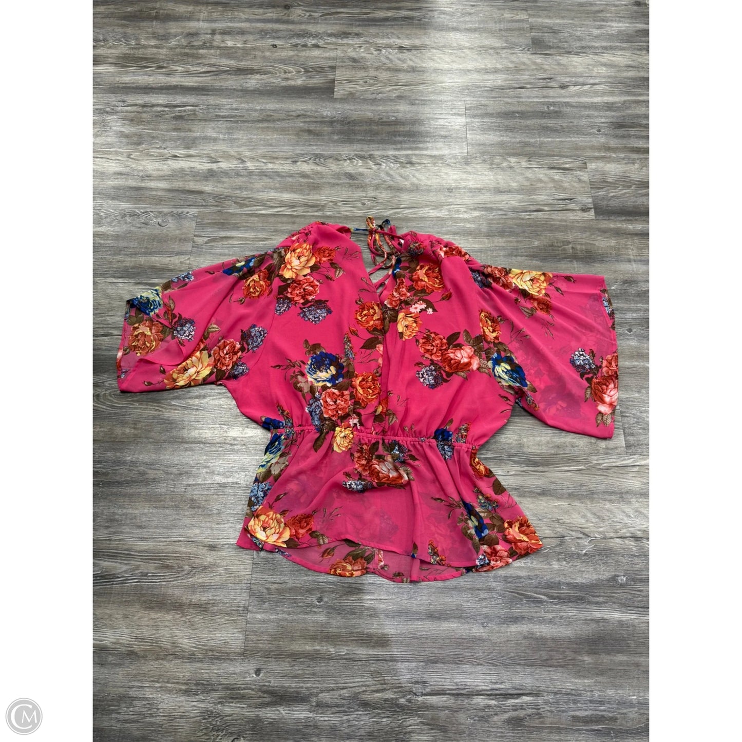 Top Short Sleeve By White Birch In Pink, Size: 1x
