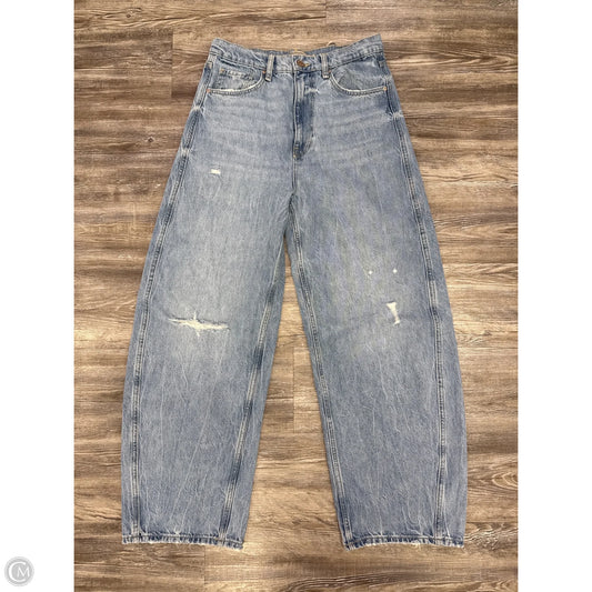 Jeans Wide Leg By Hudson In Blue Denim, Size: 4