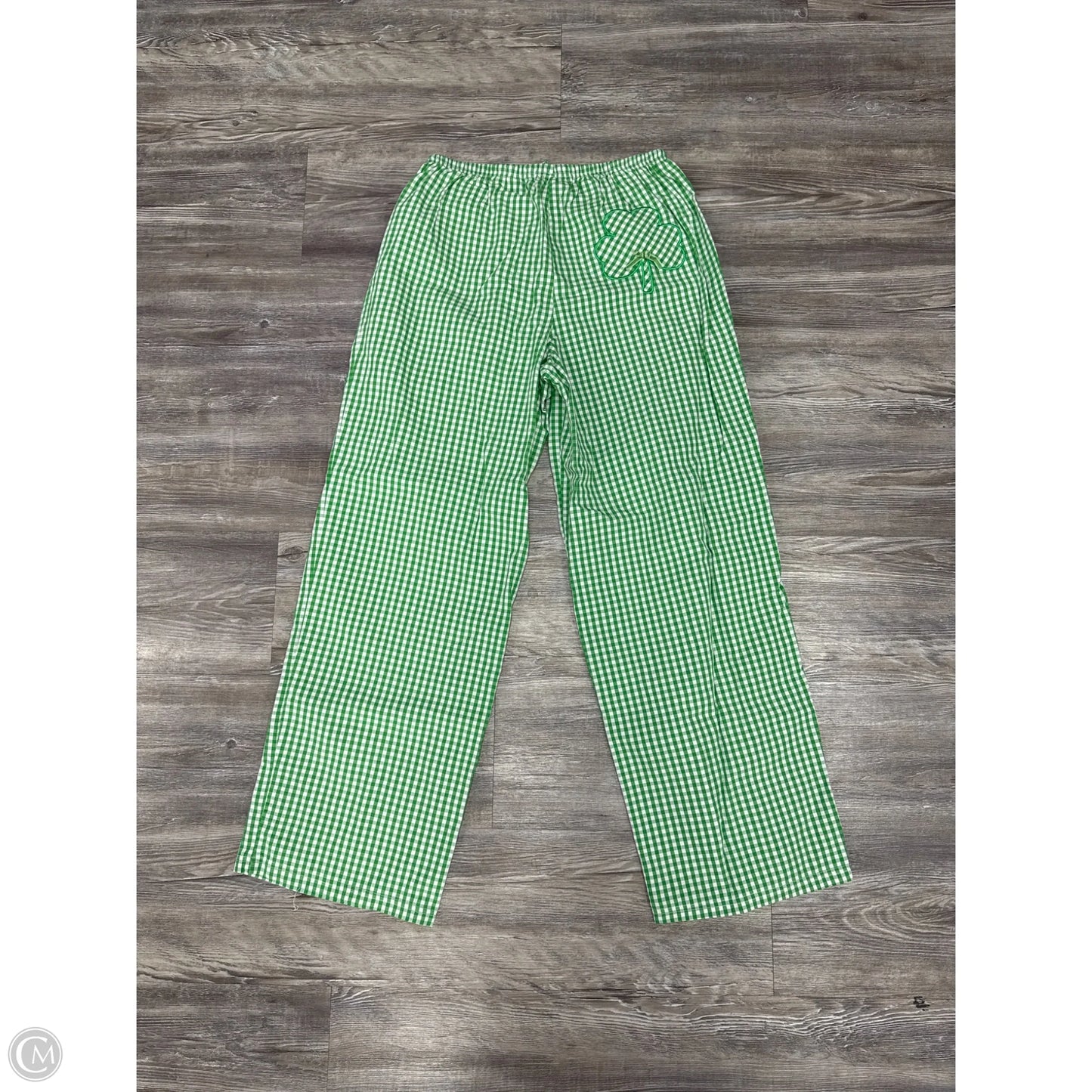 Pants Cropped By Vinyl Threads In Green, Size: Xs