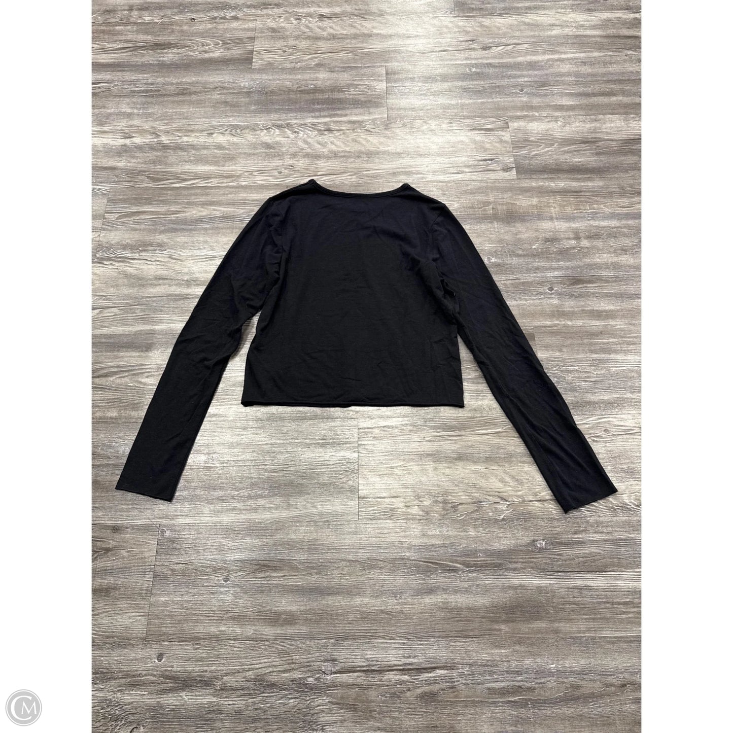 Top Long Sleeve Basic By Anthropologie In Black, Size: L